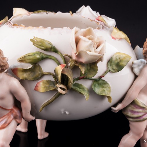 Пасхальная композиция с тремя путти, Sitzendorf, Германия, кон. 19 в