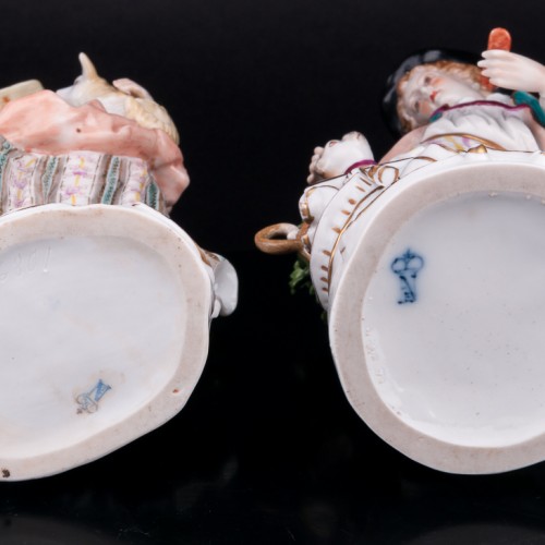 Пастушки с собакой и овечками, Volkstedt, Германия, 1915-36 гг