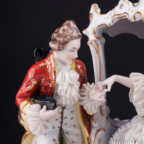 У портшеза, кружевная, E. A. Muller, Германия, кон. 19 - нач. 20 вв