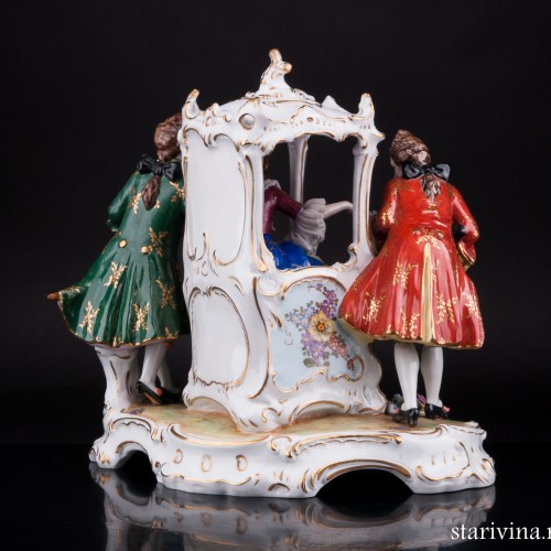 У портшеза, кружевная, E. A. Muller, Германия, кон. 19 - нач. 20 вв