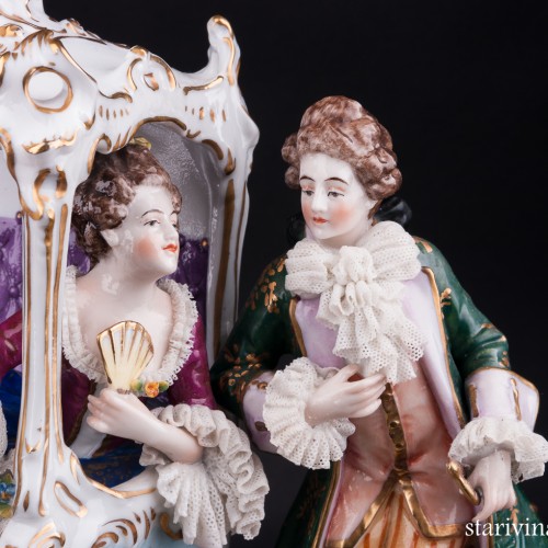 У портшеза, кружевная, E. A. Muller, Германия, кон. 19 - нач. 20 вв