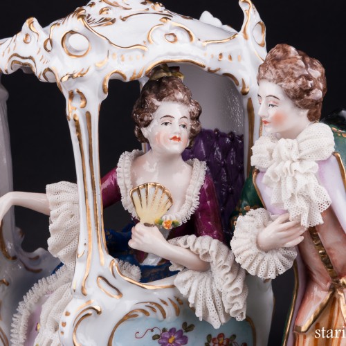 У портшеза, кружевная, E. A. Muller, Германия, кон. 19 - нач. 20 вв