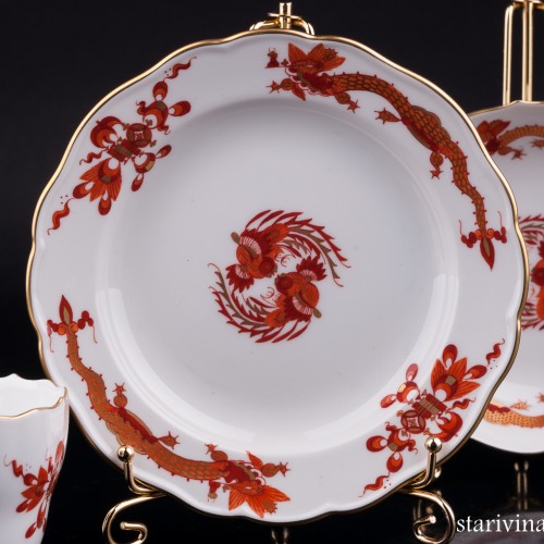 Кофейное трио Красный Дракон, Meissen, Германия