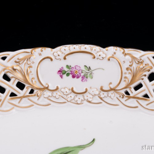 Фарфоровое блюдо Тюльпан, Meissen, Германия, вт. пол. 20 в