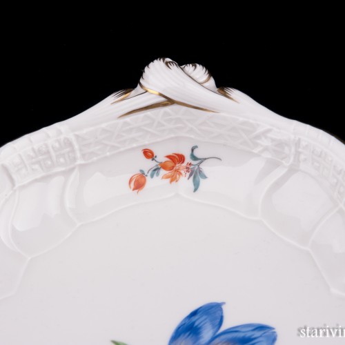 Фарфоровоее блюдо Крокус, Meissen, Германия, вт. пол. 20 в