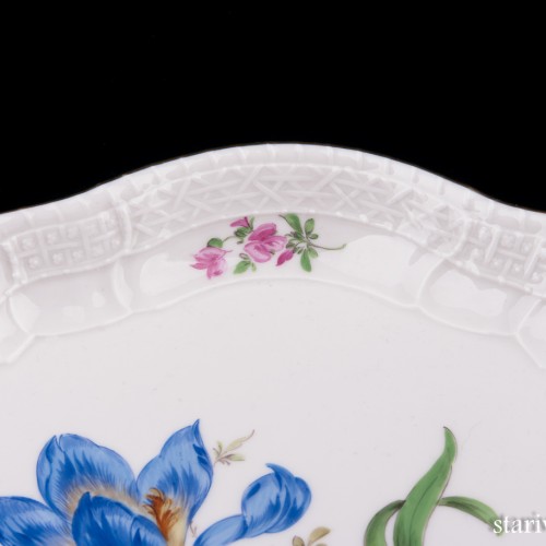 Фарфоровоее блюдо Крокус, Meissen, Германия, вт. пол. 20 в