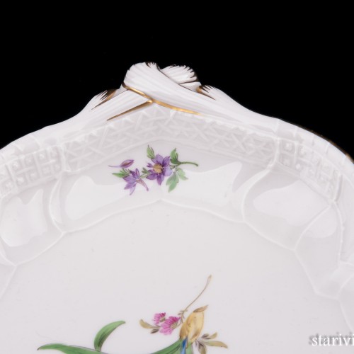 Фарфоровоее блюдо Крокус, Meissen, Германия, вт. пол. 20 в
