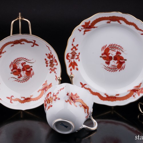 Чайное трио Красный Дракон, Meissen, Германия