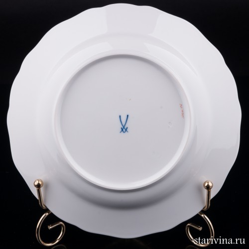 Тарелка Желтая Роза, Meissen, Германия, вт. пол. 20 в