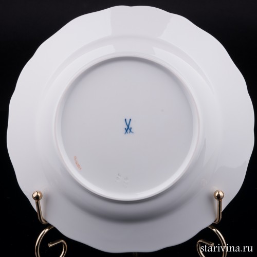 Тарелка Желтая Роза, Meissen, Германия, вт. пол. 20 в