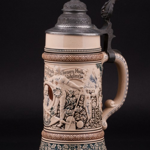 Пивная кружка, 1/2 л, Reinhold Merkelbach, Германия, 1890-1910 гг