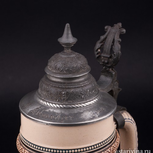 Пивная кружка, 1/2 л, Reinhold Merkelbach, Германия, 1890-1910 гг