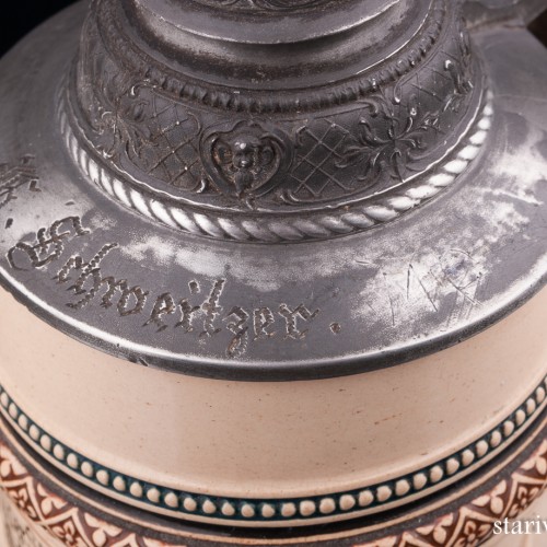 Пивная кружка, 1/2 л, Reinhold Merkelbach, Германия, 1890-1910 гг