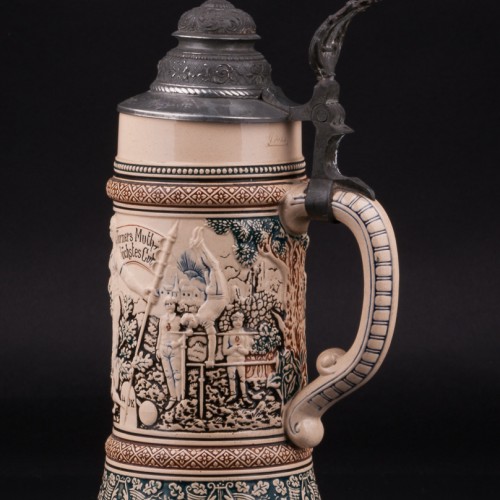 Пивная кружка, 1/2 л, Reinhold Merkelbach, Германия, 1890-1910 гг