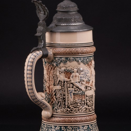 Пивная кружка, 1/2 л, Reinhold Merkelbach, Германия, 1890-1910 гг