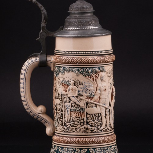 Пивная кружка, 1/2 л, Reinhold Merkelbach, Германия, 1890-1910 гг