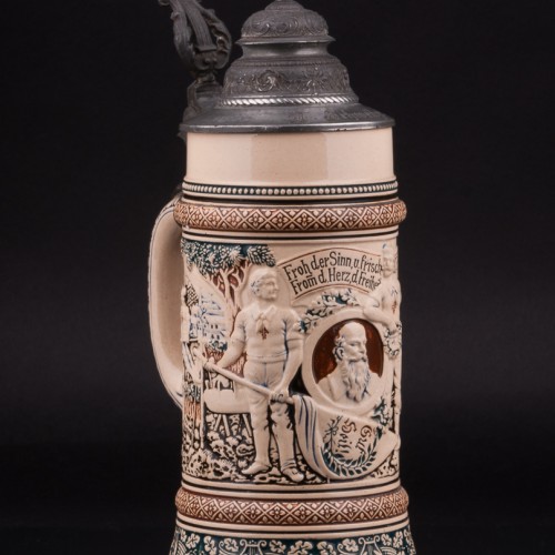 Пивная кружка, 1/2 л, Reinhold Merkelbach, Германия, 1890-1910 гг
