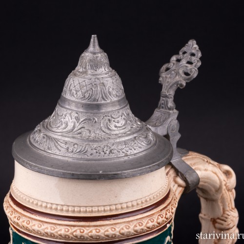 Пивная кружка Гамбринус, 1/2 л, Matthias Girmscheid, Германия, нач. 20 в