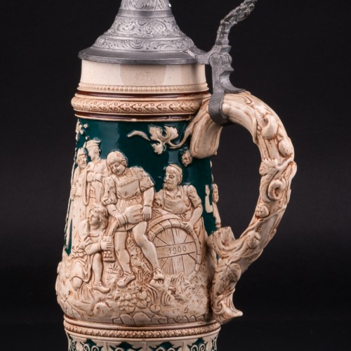 Пивная кружка Гамбринус, 1/2 л, Matthias Girmscheid, Германия, нач. 20 в