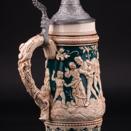 Пивная кружка Гамбринус, 1/2 л, Matthias Girmscheid, Германия, нач. 20 в