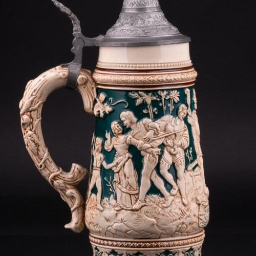 Пивная кружка Гамбринус, 1/2 л, Matthias Girmscheid, Германия, нач. 20 в