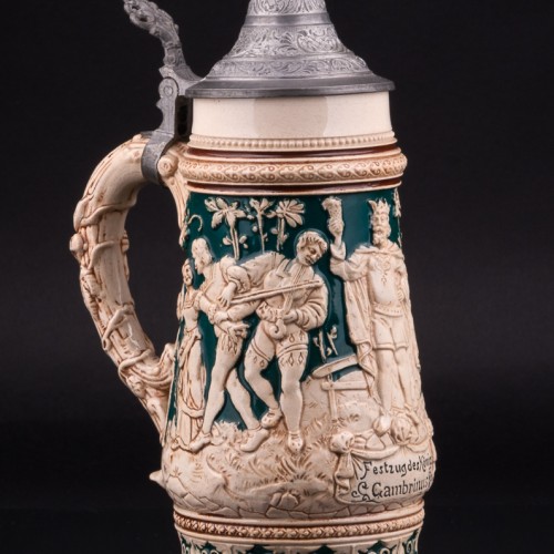 Пивная кружка Гамбринус, 1/2 л, Matthias Girmscheid, Германия, нач. 20 в