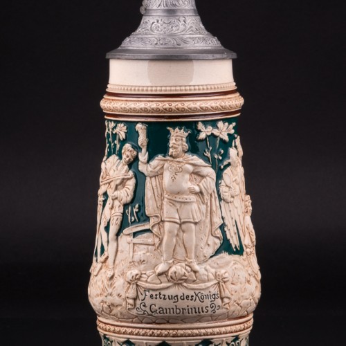 Пивная кружка Гамбринус, 1/2 л, Matthias Girmscheid, Германия, нач. 20 в