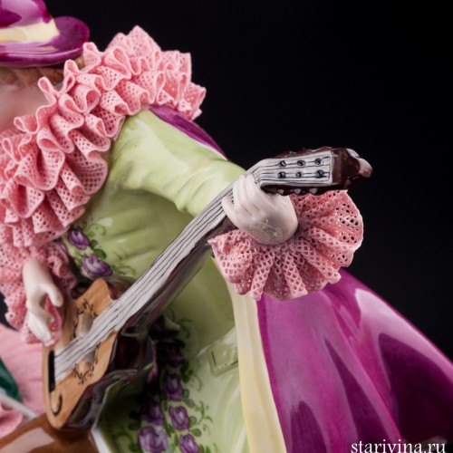 Урок музыки, кружевная, Unterweissbach, Германия, вт. пол. 20 в