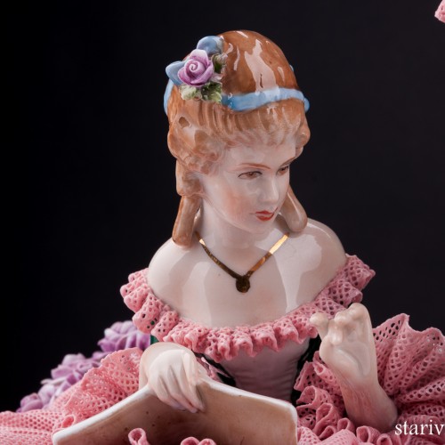 Урок музыки, кружевная, Unterweissbach, Германия, вт. пол. 20 в