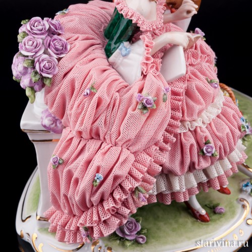 Урок музыки, кружевная, Unterweissbach, Германия, вт. пол. 20 в