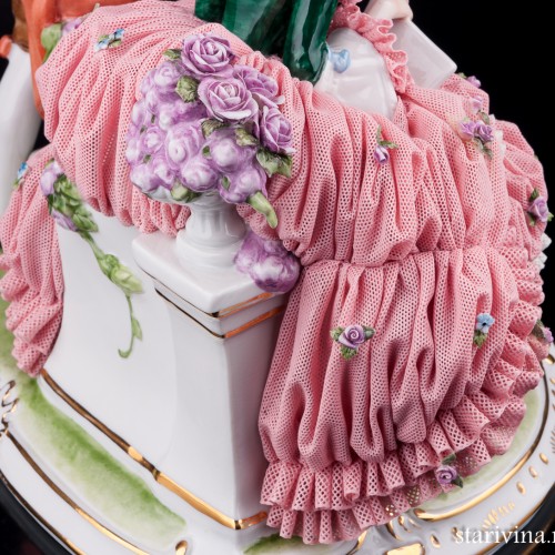 Урок музыки, кружевная, Unterweissbach, Германия, вт. пол. 20 в