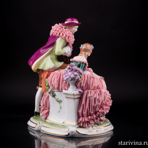 Урок музыки, кружевная, Unterweissbach, Германия, вт. пол. 20 в