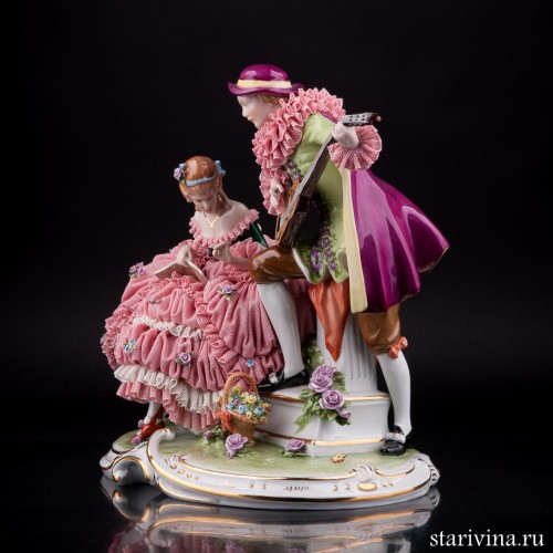 Урок музыки, кружевная, Unterweissbach, Германия, вт. пол. 20 в