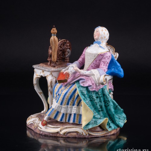 Девушка с прялкой, Meissen, Германия, 19 в