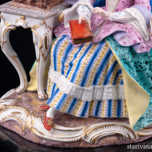 Девушка с прялкой, Meissen, Германия, 19 в