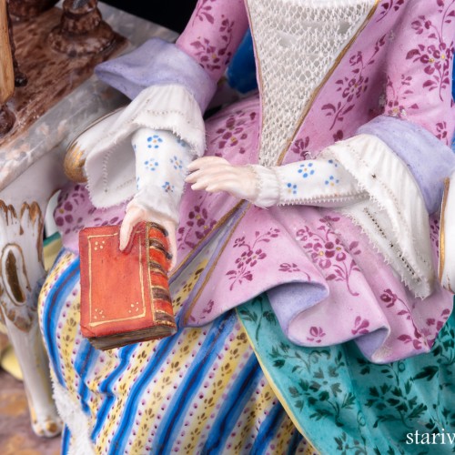 Девушка с прялкой, Meissen, Германия, 19 в