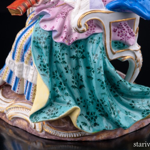 Девушка с прялкой, Meissen, Германия, 19 в