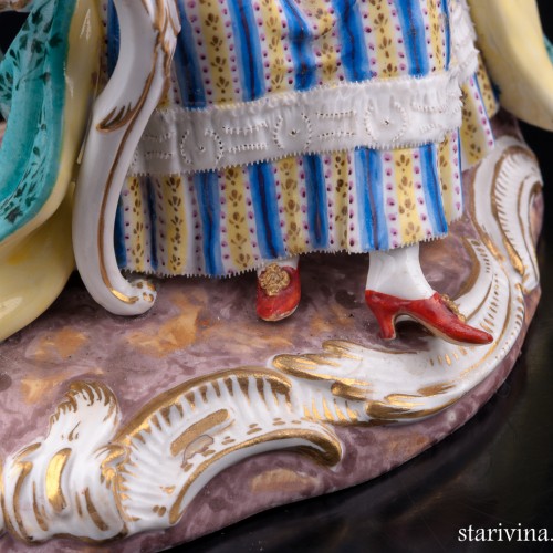 Девушка с прялкой, Meissen, Германия, 19 в