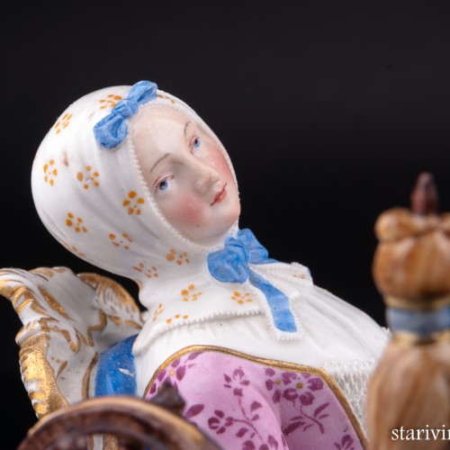 Девушка с прялкой, Meissen, Германия, 19 в