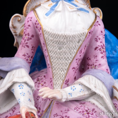 Девушка с прялкой, Meissen, Германия, 19 в