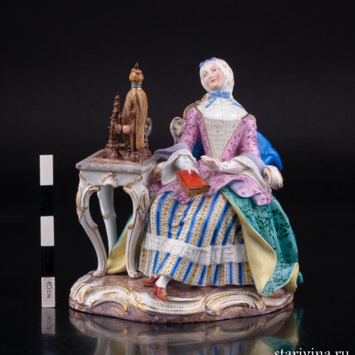 Девушка с прялкой, Meissen, Германия, 19 в