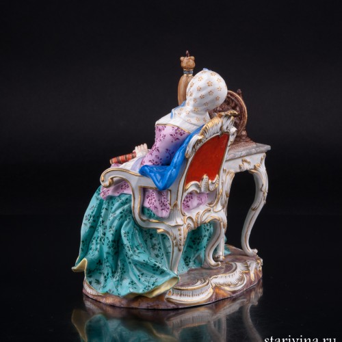 Девушка с прялкой, Meissen, Германия, 19 в