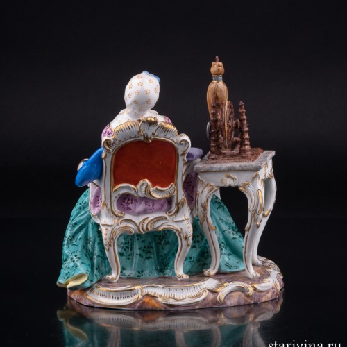 Девушка с прялкой, Meissen, Германия, 19 в