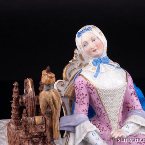 Девушка с прялкой, Meissen, Германия, 19 в