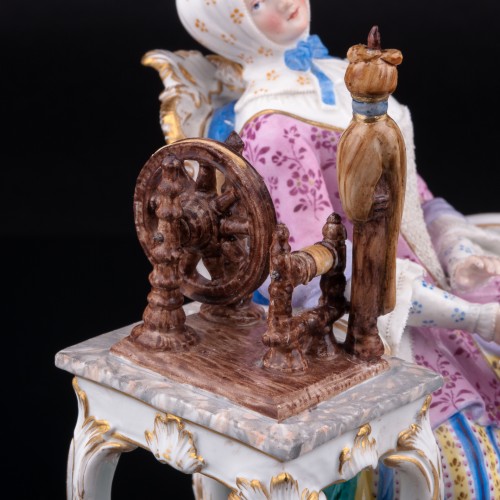 Девушка с прялкой, Meissen, Германия, 19 в