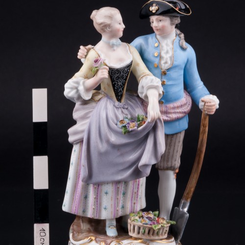 Старинная статуэтка из фарфора Аллегория Весны, Садовники, Meissen, Германия, 19 в.