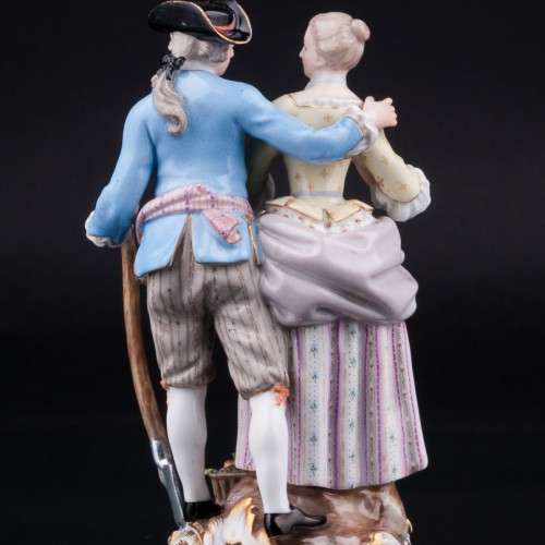 Старинная статуэтка из фарфора Аллегория Весны, Садовники, Meissen, Германия, 19 в.