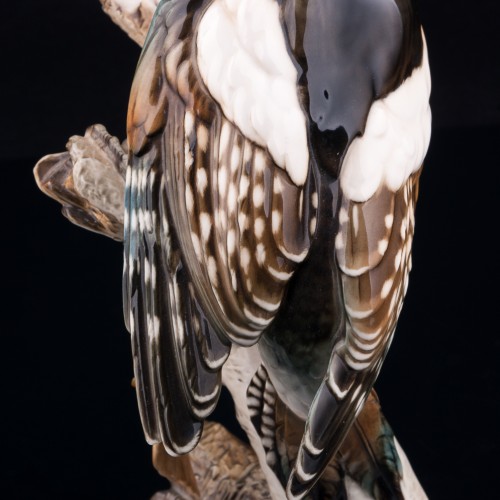 Пестрый дятел на березе, Hutschenreuther, Германия, 1938-55 гг