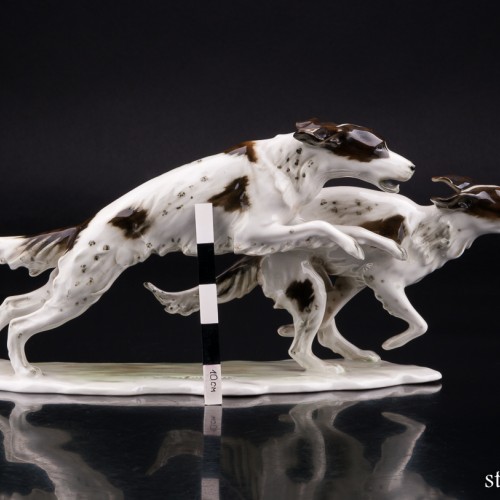 Два бегущих сеттера, Alka Kaiser, Германия, сер. 20 в