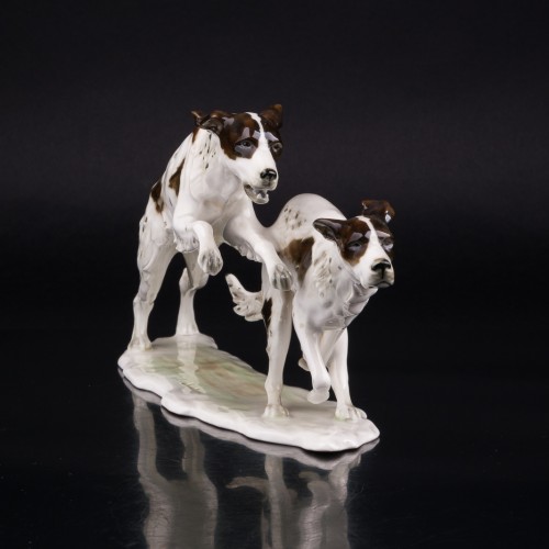 Два бегущих сеттера, Alka Kaiser, Германия, сер. 20 в
